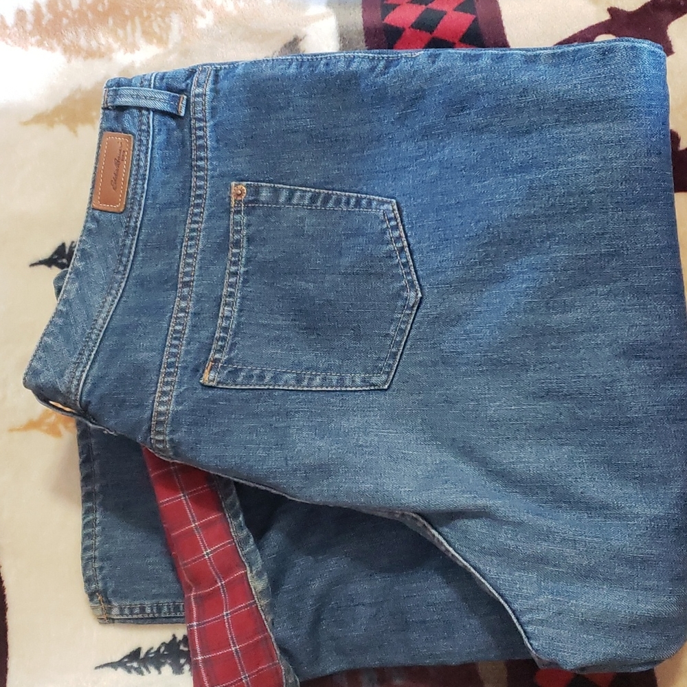 Eddie Bauer Women's Flannel Lined Jeans sz 16/18